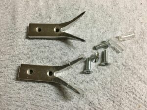 Spitzen Doppeldorn für Steigeisen Aluminium